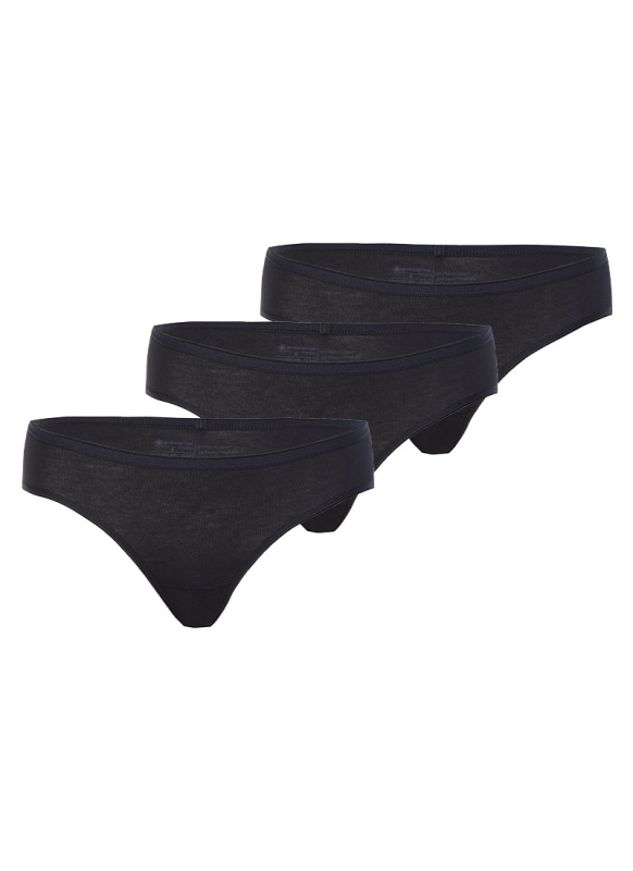 Kadın Slip Külot 3'lü Paket Essential 1575 - Siyah - 1