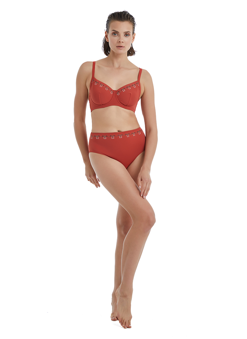 Kadın Bikini Üstü 10511 - Kiremit - Blackspade