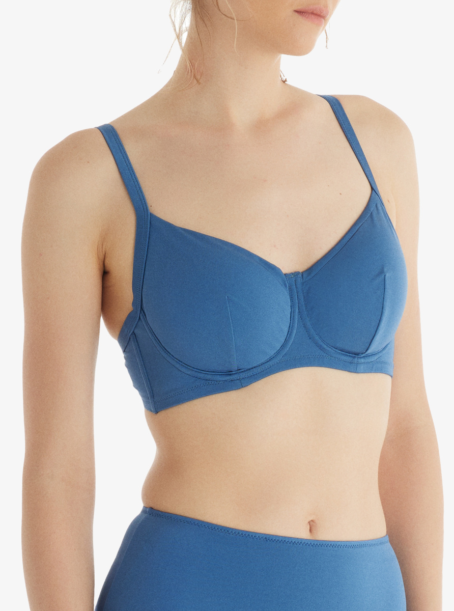 Kadın Bikini Üstü 10711 - Mavi - Blackspade (1)