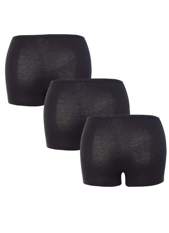 Kadın Boxer 3'lü Paket Essential 1571 - Siyah - 2