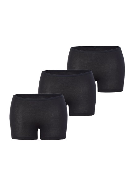 Kadın Boxer 3'lü Paket Essential 1571 - Siyah - 1