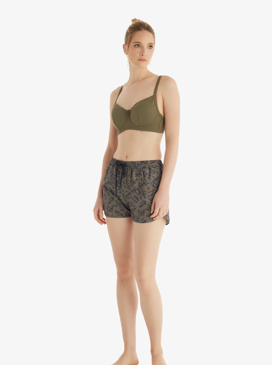 Kadın Deniz Şortu 10749 - Desenli - 6