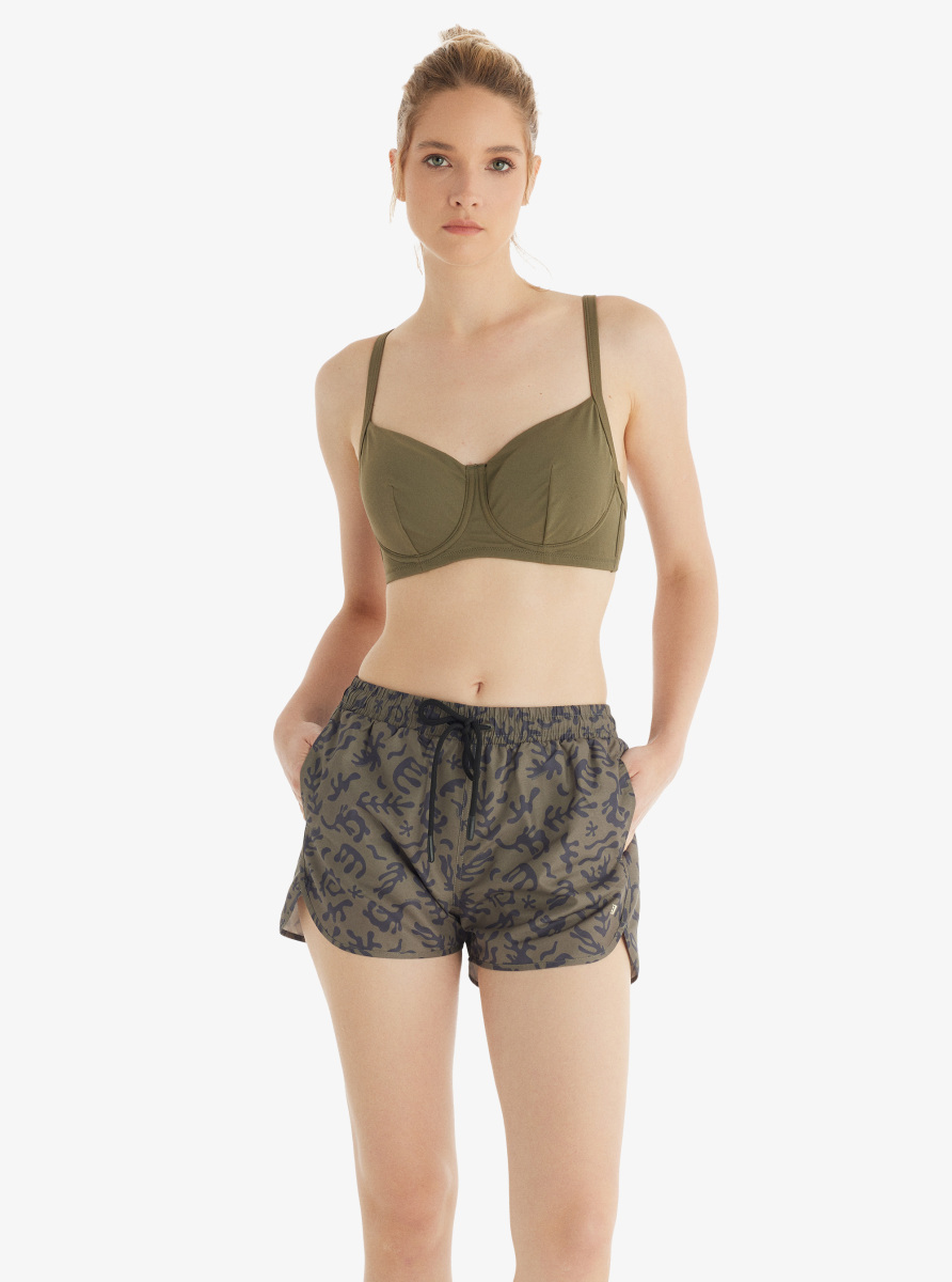 Kadın Deniz Şortu 10749 - Desenli - 1