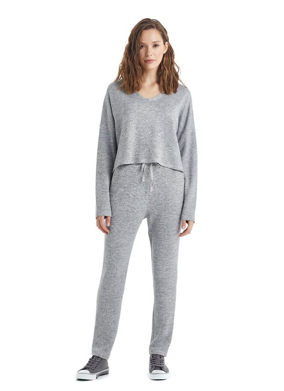 Kadın Eşofman Altı 60327 - Antrasit Melanj - 1