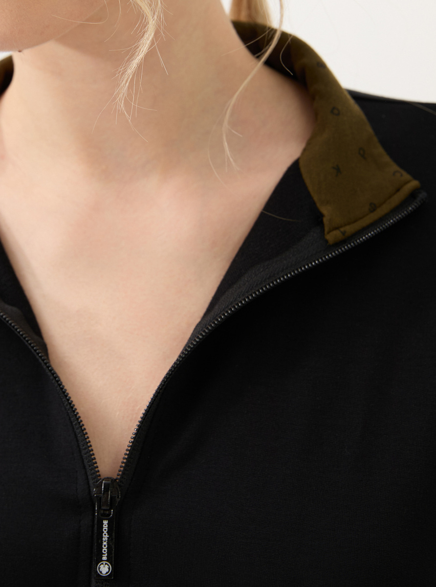 Kadın Eşofman Üstü 51958 - Siyah - 3