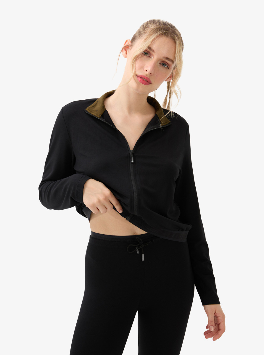 Kadın Eşofman Üstü 51958 - Siyah - 4