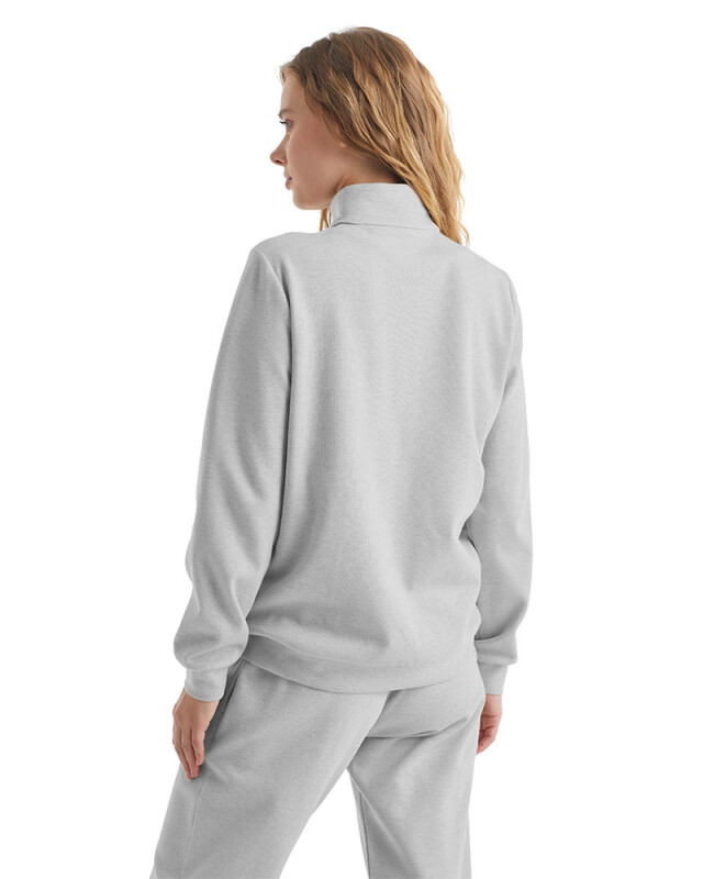 Kadın Eşofman Üstü 60321 - Gri Melanj - Blackspade (1)