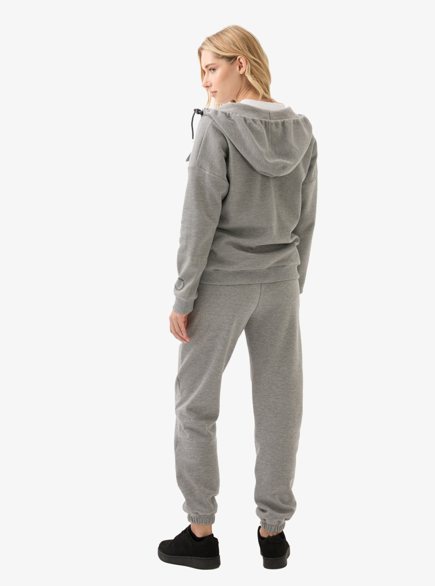 Kadın Eşofman Üstü 60588 - Gri Melanj - 8