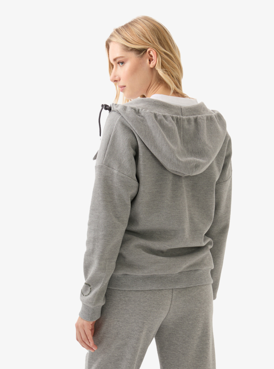 Kadın Eşofman Üstü 60588 - Gri Melanj - 2