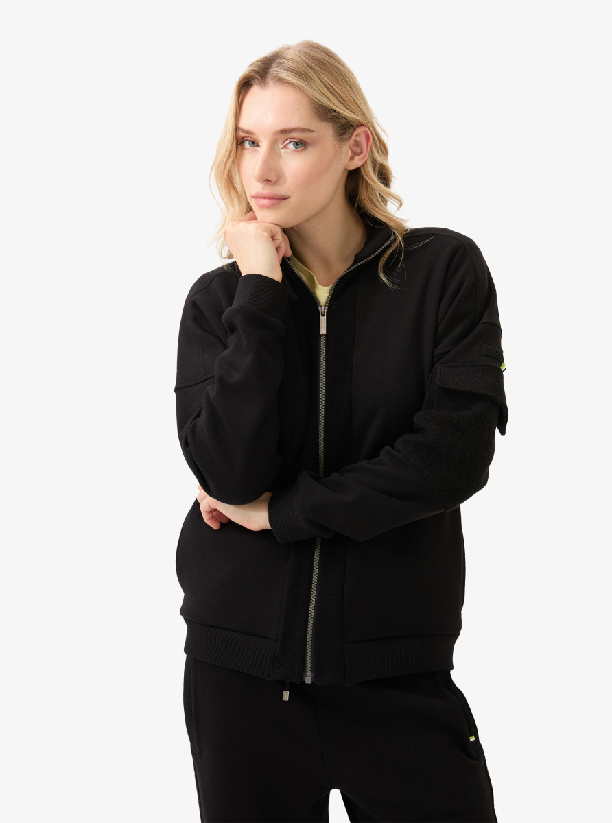 Kadın Eşofman Üstü 60591 - Siyah - Blackspade