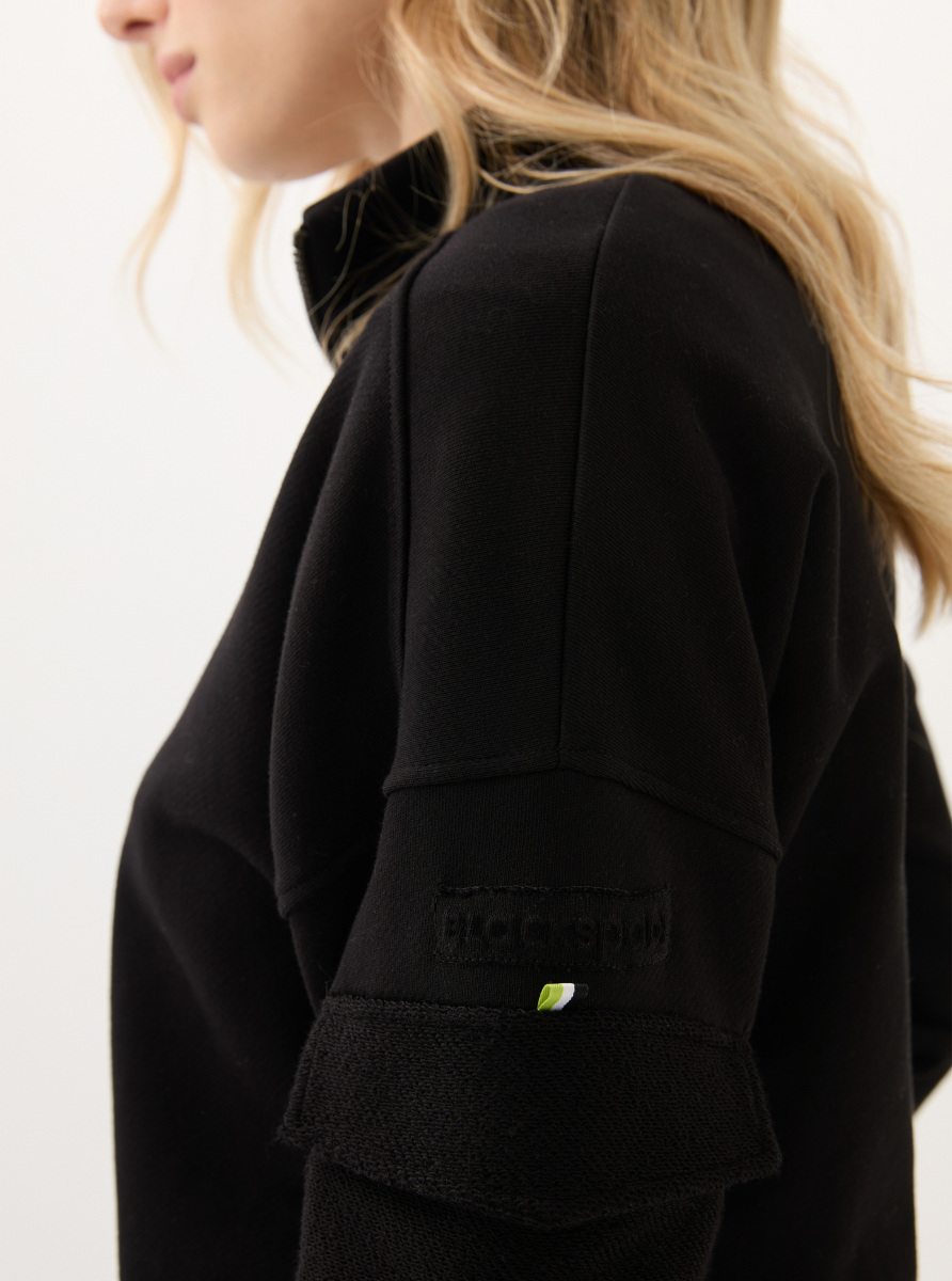 Kadın Eşofman Üstü 60591 - Siyah - 4