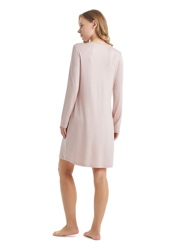 Kadın Gecelik 51230 - Desenli - 2