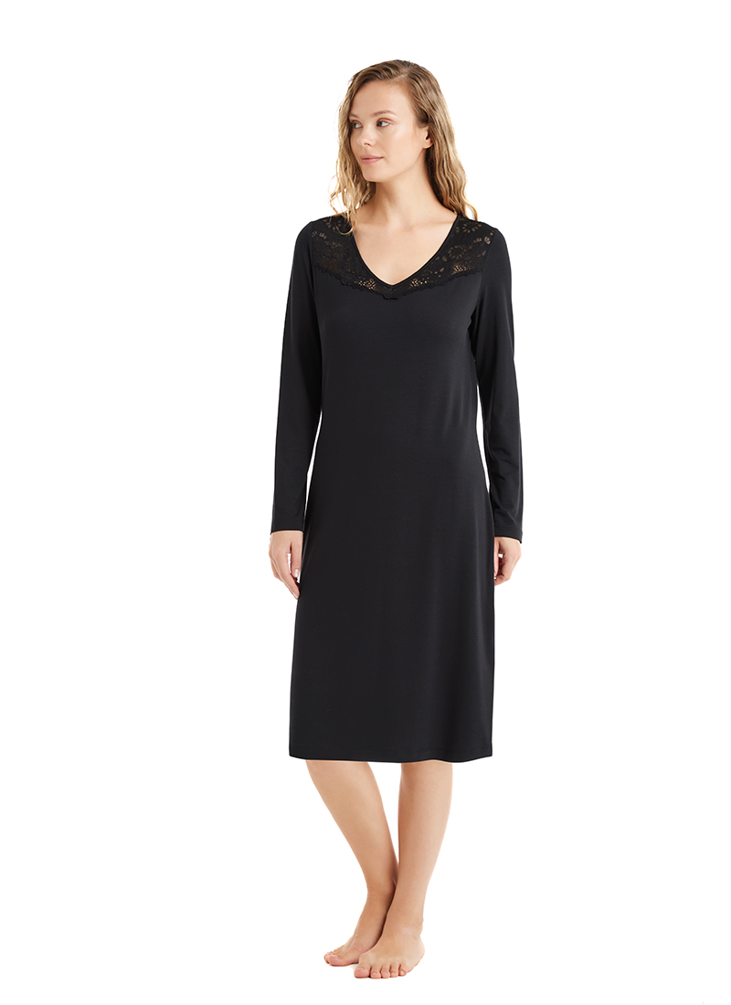 Kadın Gecelik 51602 - Siyah - Blackspade