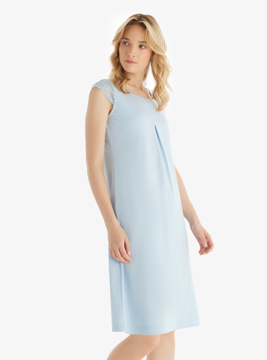 Kadın Gecelik 51845 - Mavi - Blackspade