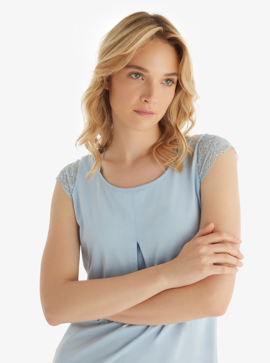 Kadın Gecelik 51845 - Mavi - 5