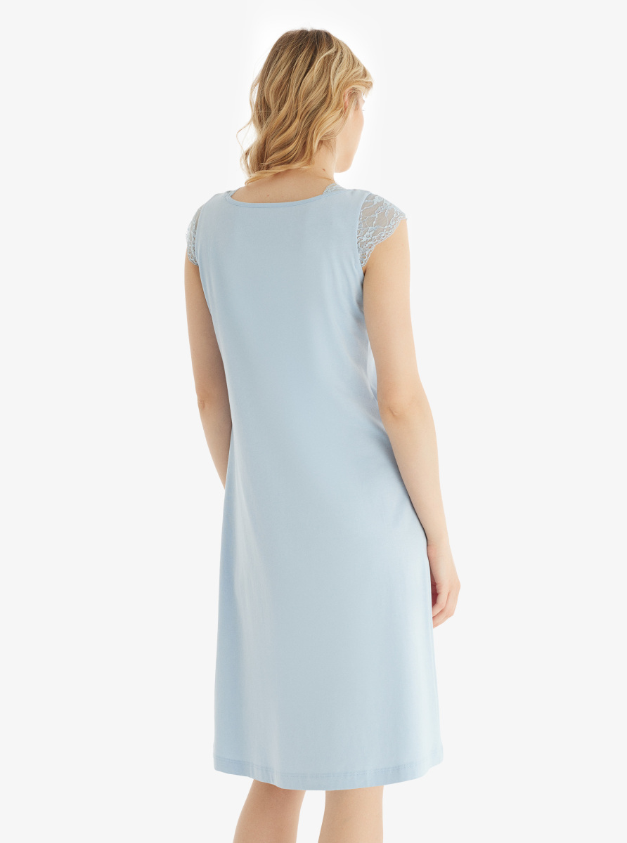 Kadın Gecelik 51845 - Mavi - 2