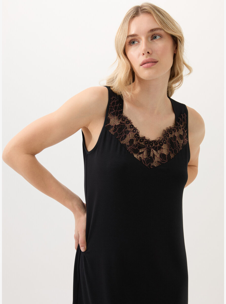 Kadın Gecelik 51901 - Siyah - 1