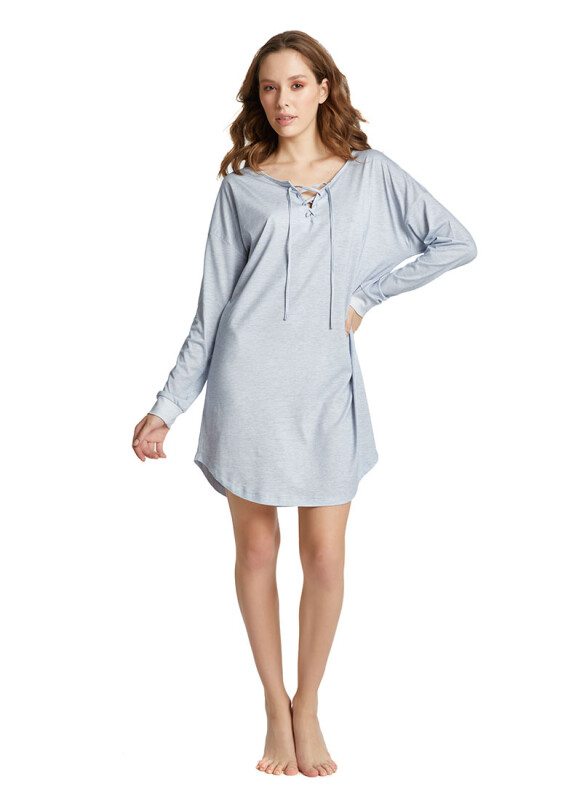 Kadın Gecelik 60337 - Mavi - 3