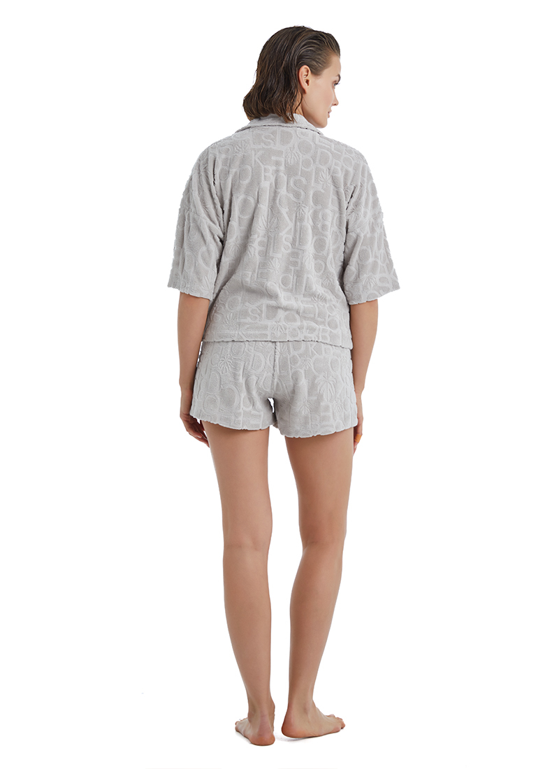 Kadın Havlu Gömlek 10518 - Bej - Blackspade (1)