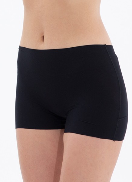 Kadın İz Yapmayan Dikişsiz Boxer 1653 - Siyah - Blackspade