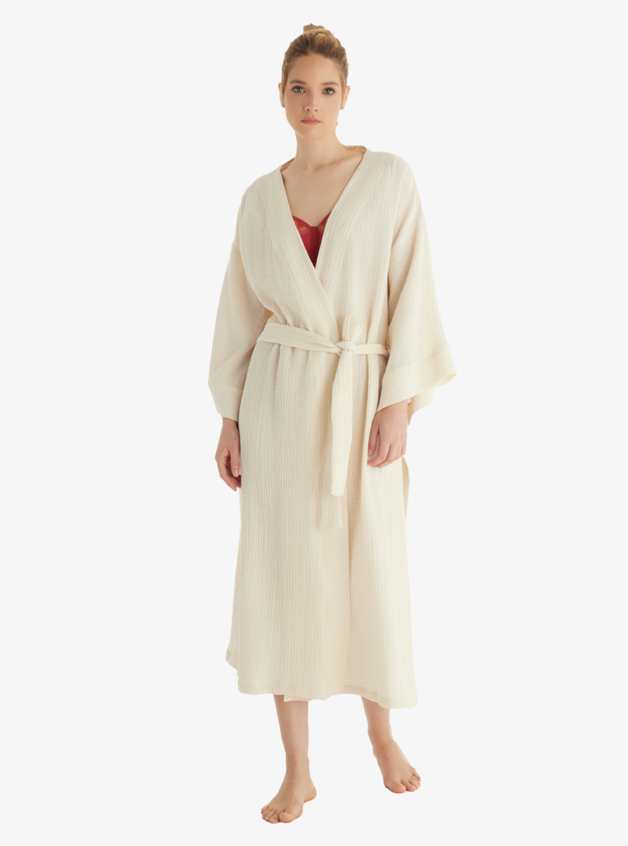 Kadın Kaftan 10722 - Krem - Blackspade