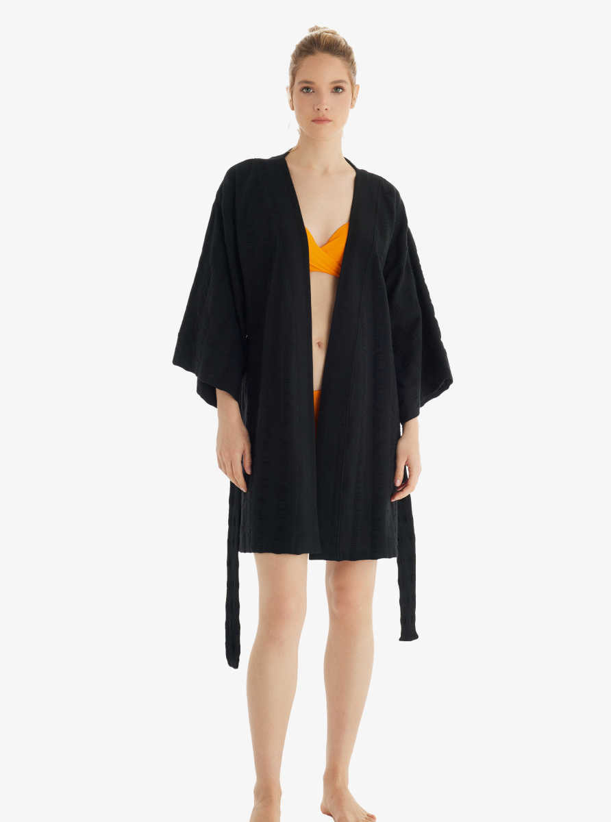 Kadın Kaftan 10725 - Siyah - 4