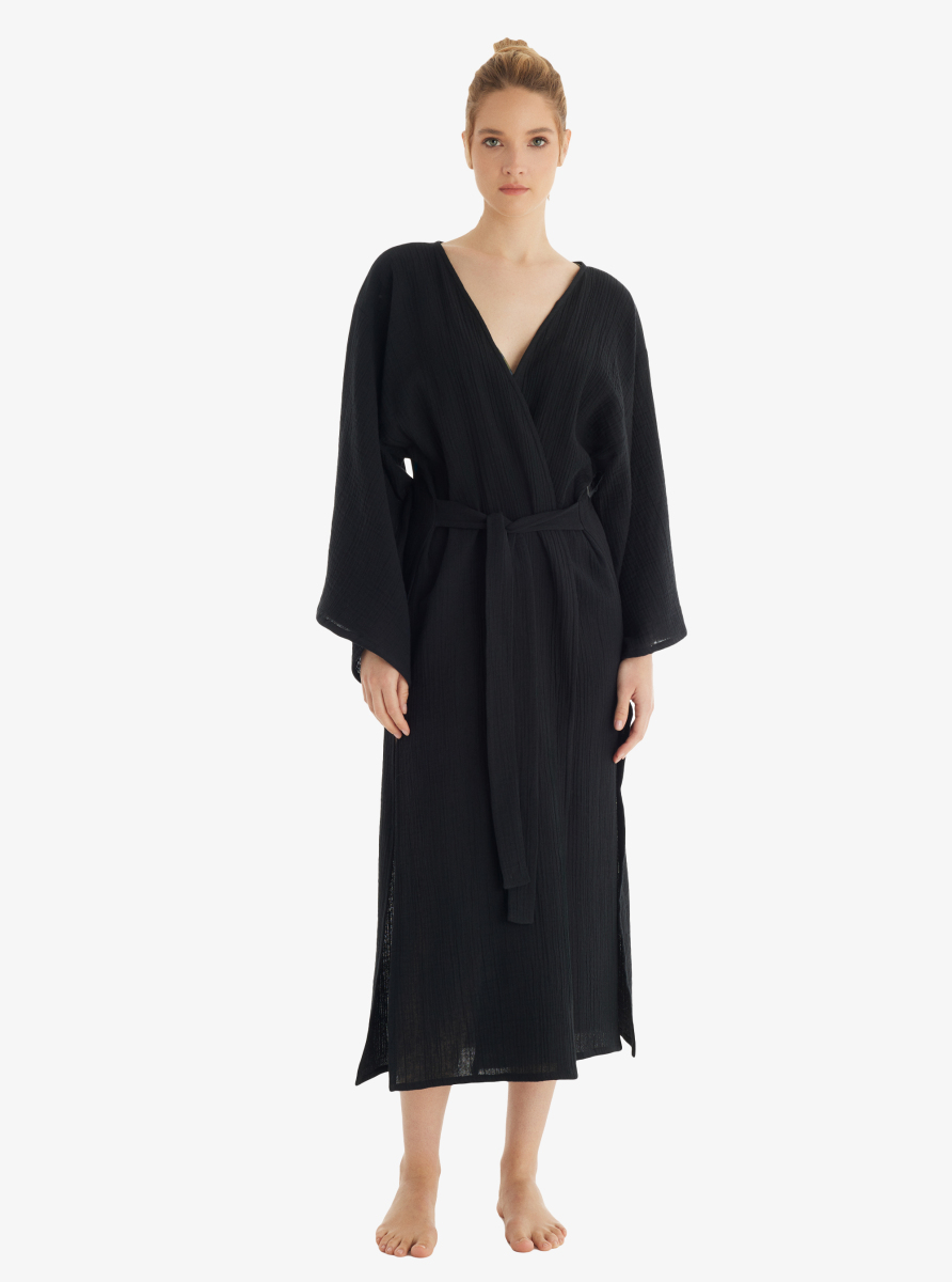 Kadın Kaftan 10743 - Siyah - Blackspade
