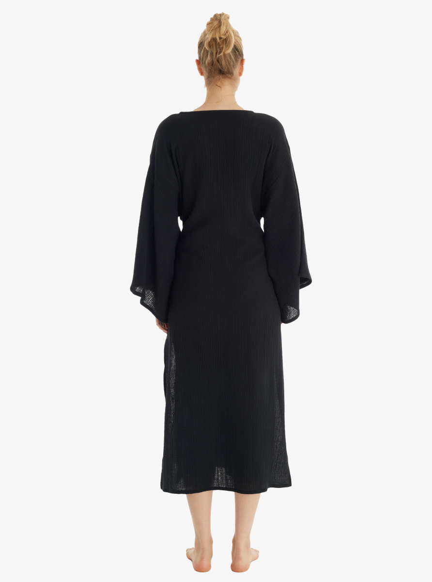 Kadın Kaftan 10743 - Siyah - 5