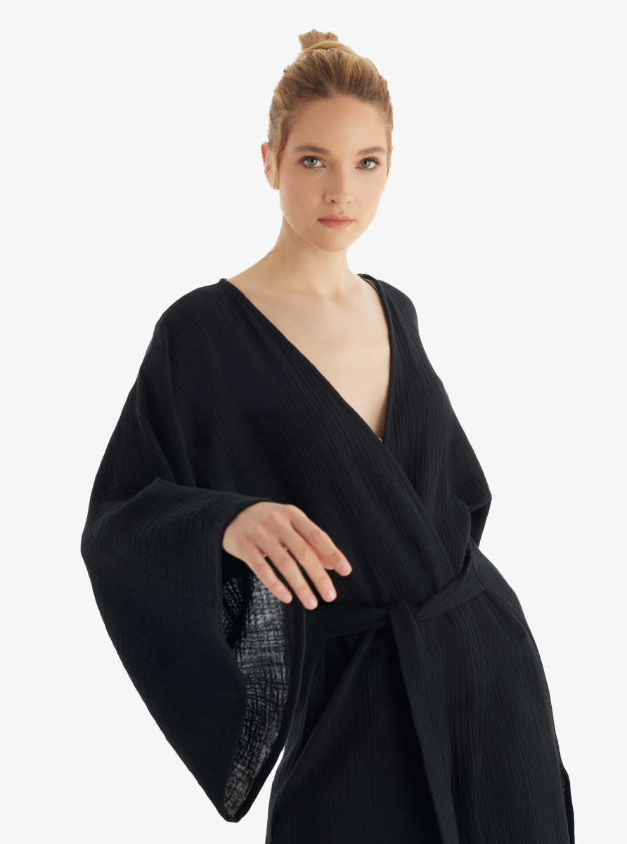 Kadın Kaftan 10743 - Siyah - 2