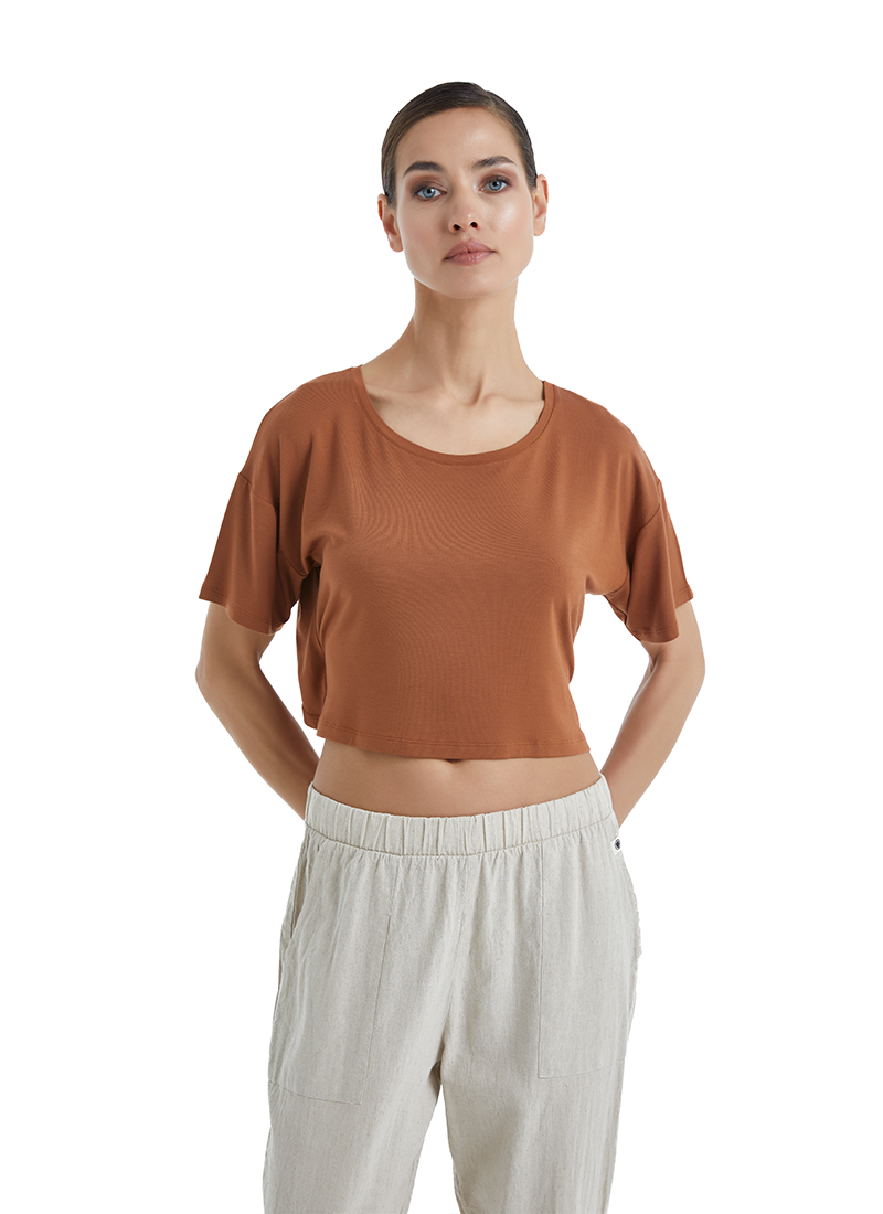Kadın Keten Pantolon 60396 - Bej - 3