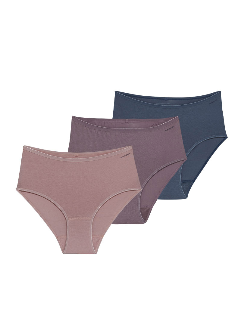 Kadın Külot 3'lü Paket Essential 1577 - Mor Pembe Denim - 1