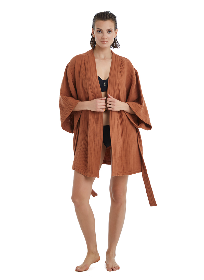 Kadın Pareo 10515 - Kahverengi - Blackspade