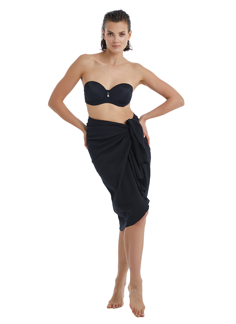 Kadın Pareo 10561 - Siyah - 1