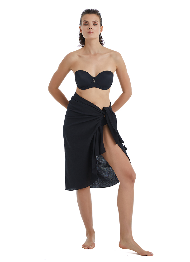 Kadın Pareo 10561 - Siyah - 4