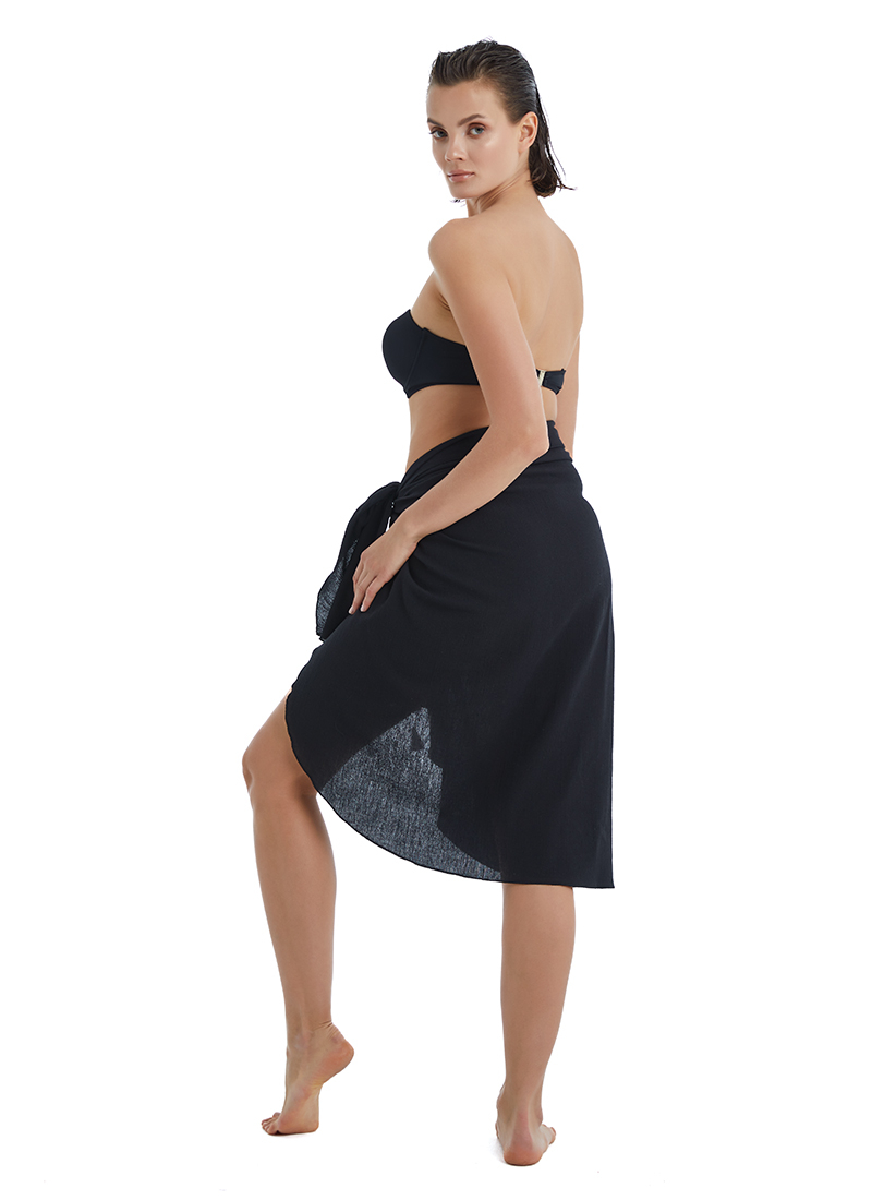 Kadın Pareo 10561 - Siyah - 2