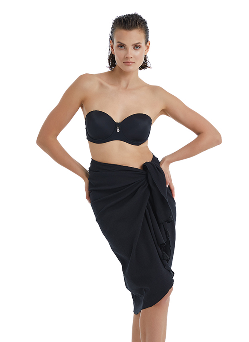 Kadın Pareo 10561 - Siyah - 3
