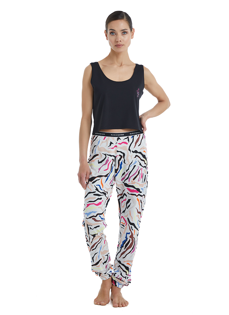 Kadın Pijama Altı 60422 - Baskılı - Blackspade