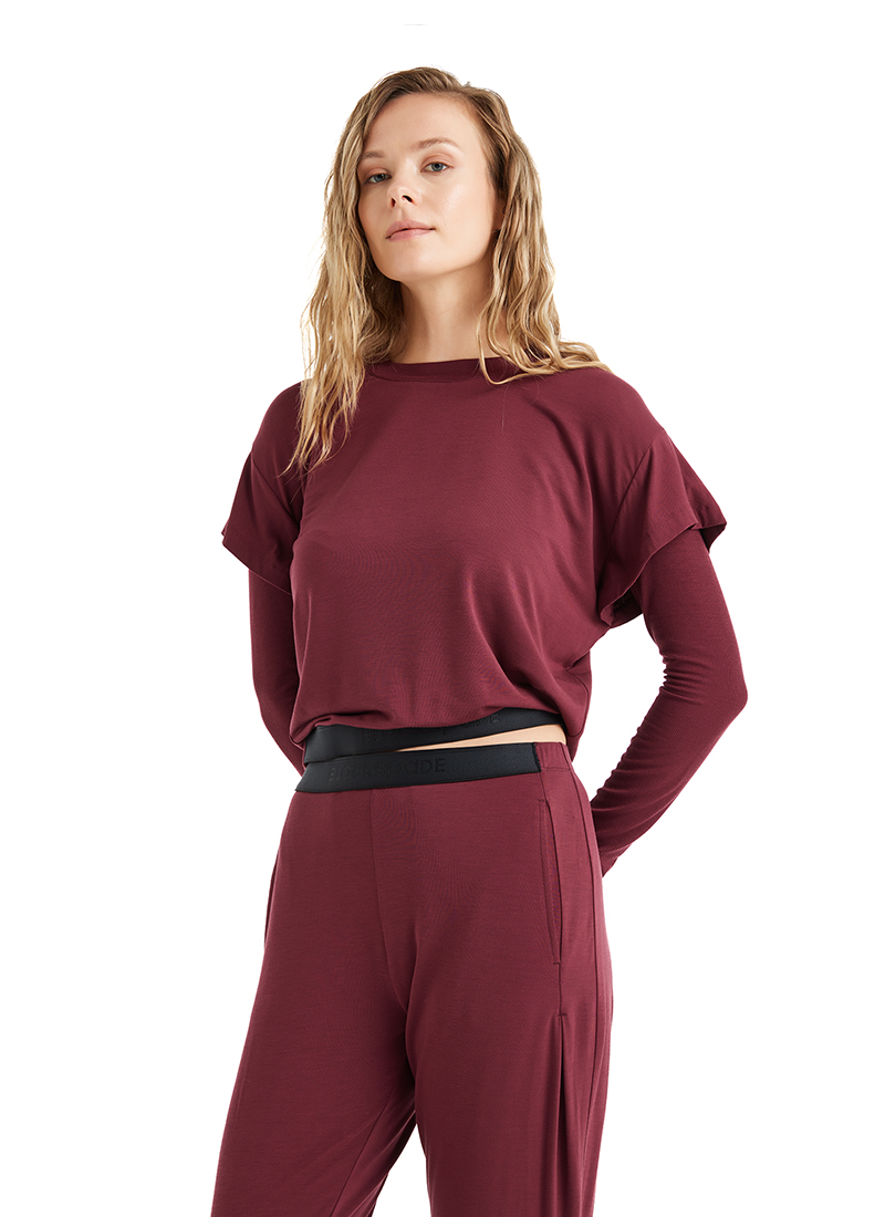 Kadın Pijama Altı 51643 - Bordo - 7