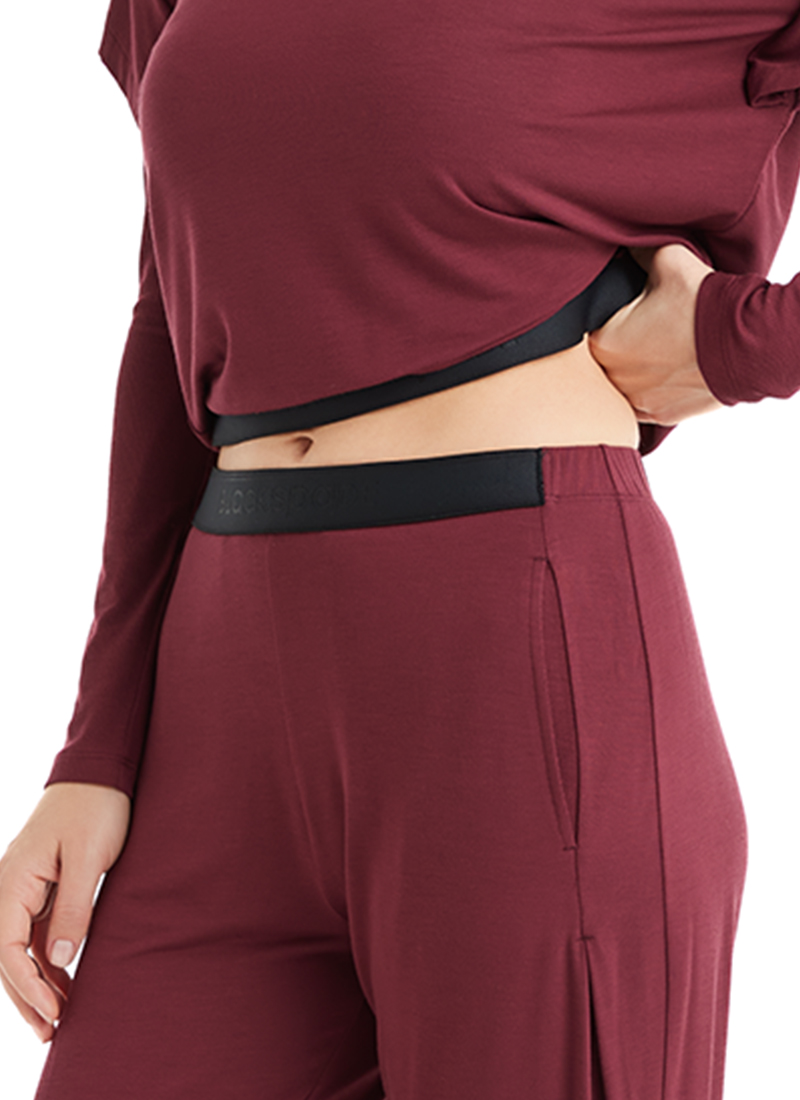 Kadın Pijama Altı 51643 - Bordo - 3