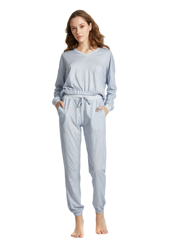 Kadın Pijama Altı 60339 - Mavi - 1