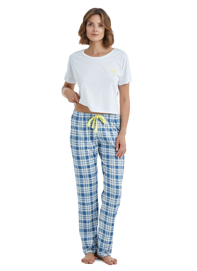 Kadın Pijama Altı 60432 - Mavi - 1