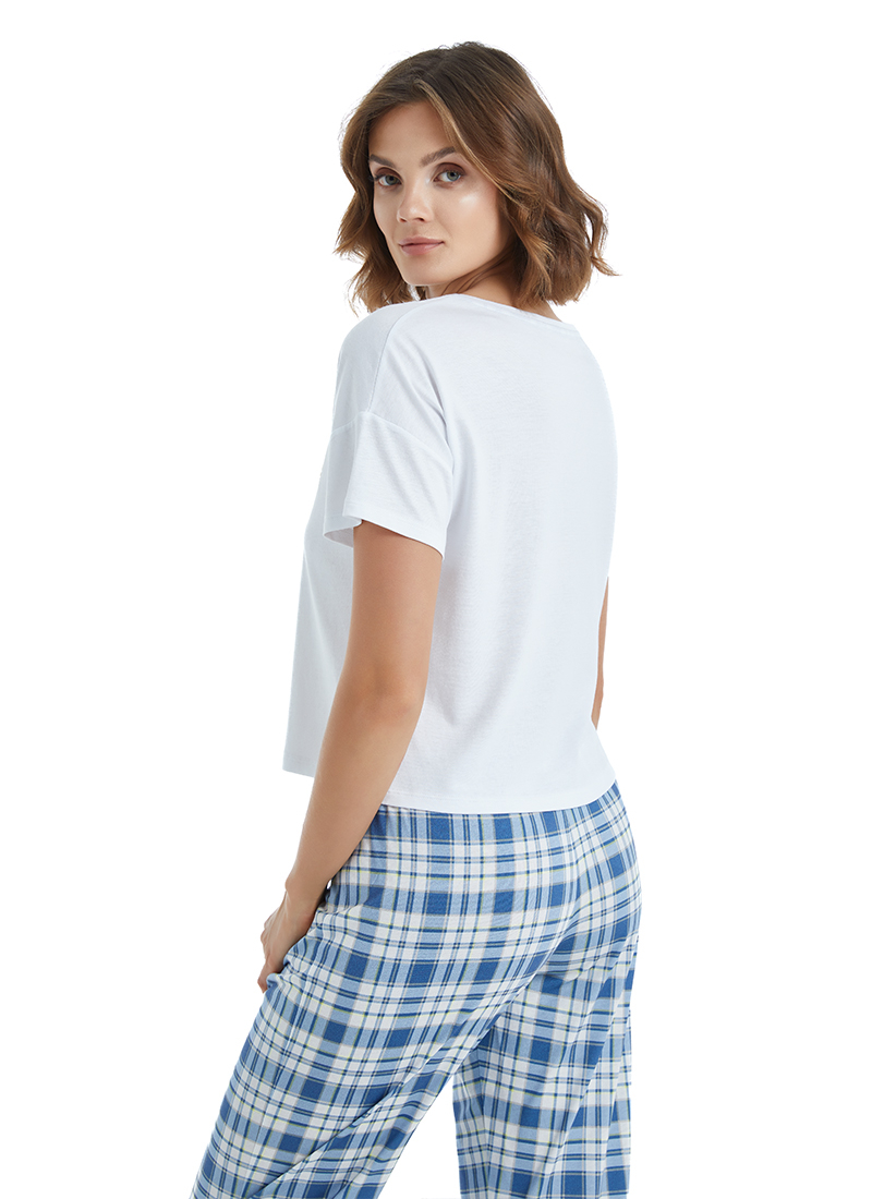 Kadın Pijama Altı 60432 - Mavi - 5