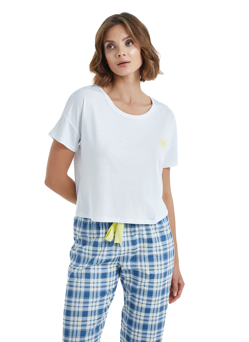 Kadın Pijama Altı 60432 - Mavi - 4
