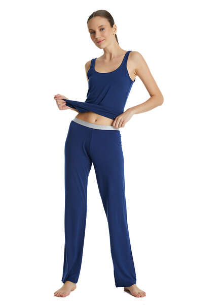 Kadın Pijama Altı Silver 1625 - Lacivert - Blackspade