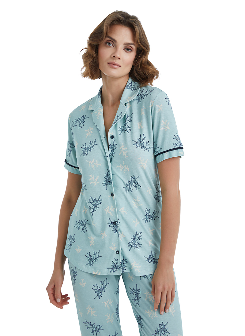 Kadın Pijama Takımı 51411 - Mavi - 6