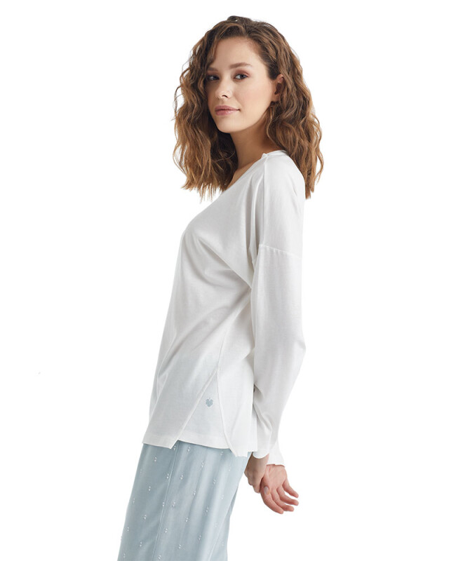 Kadın Pijama Takımı 51223 - Beyaz - 5