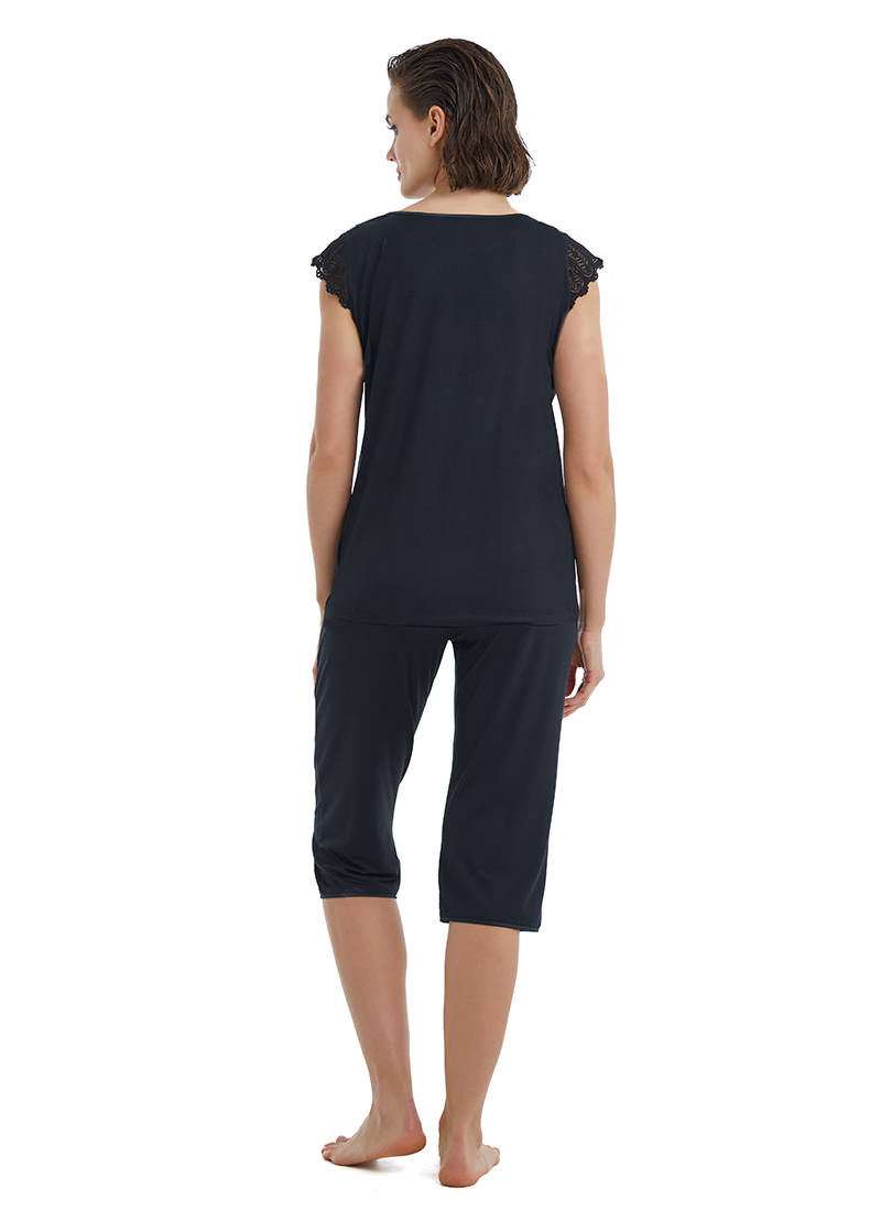 Kadın Pijama Takımı 51304 - Siyah - 2