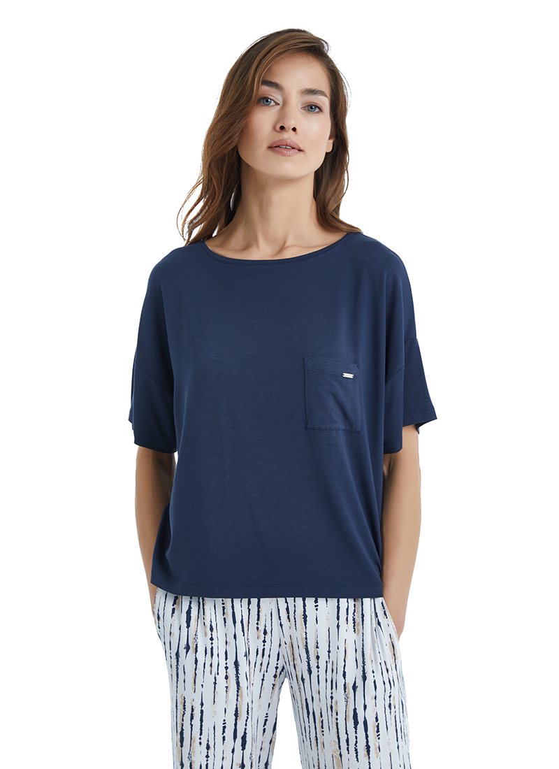 Kadın Pijama Takımı 51372 - Lacivert - 4