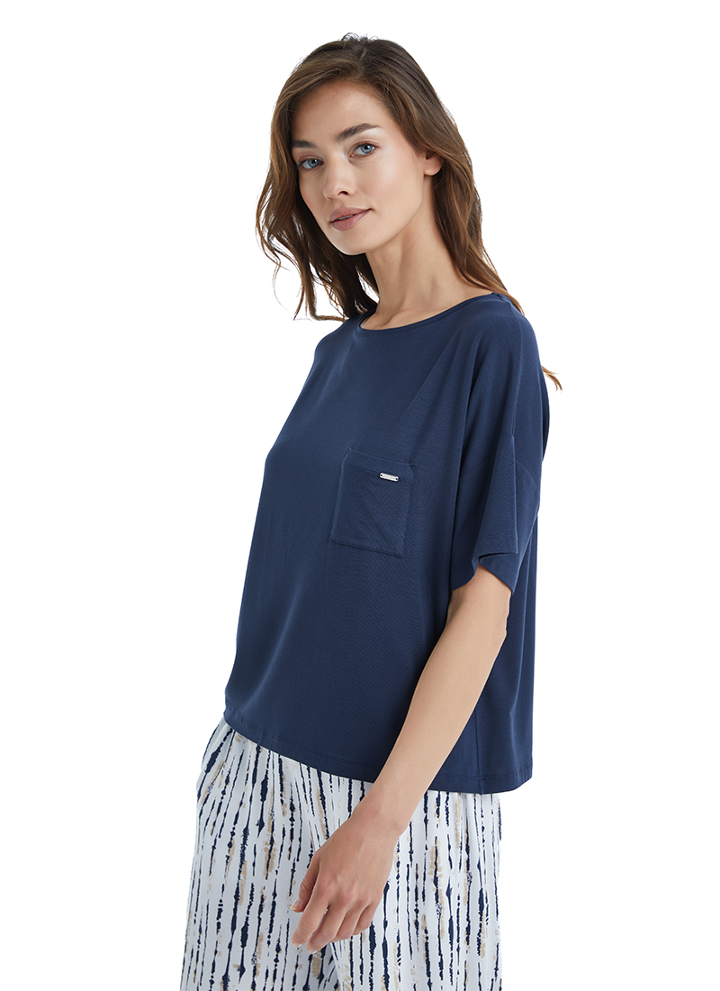 Kadın Pijama Takımı 51372 - Lacivert - 5