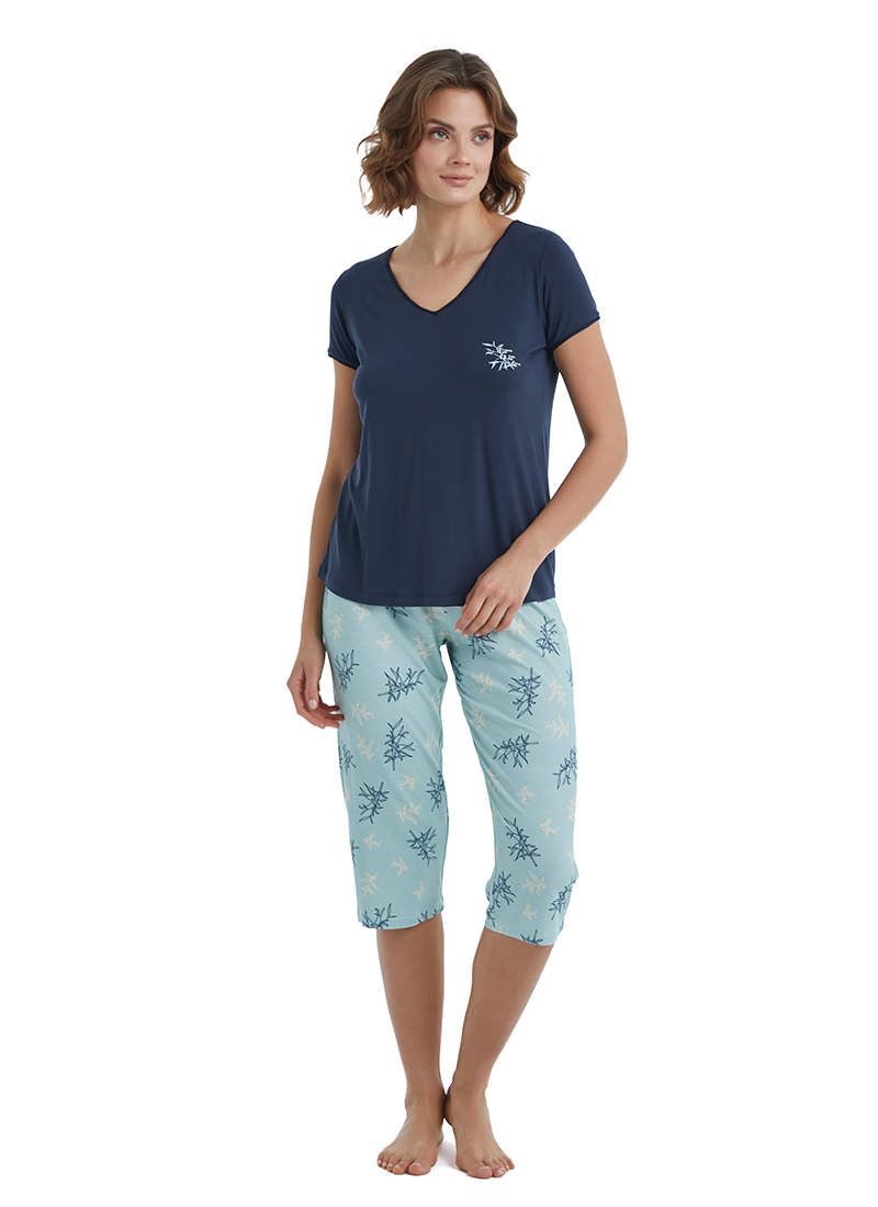 Kadın Pijama Takımı 51414 - Lacivert - 1